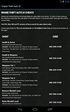 GTA Game Cheats Android tablet screenshot 02