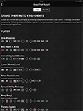 GTA Game Cheats iPad screenshot 02
