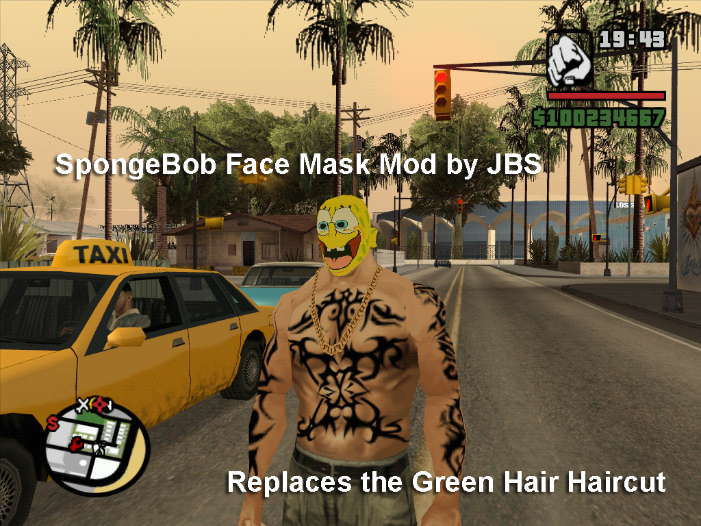 SpongeBob Face Mask Mod